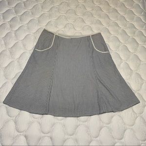 Anthro seersucker stripe skirt with pockets